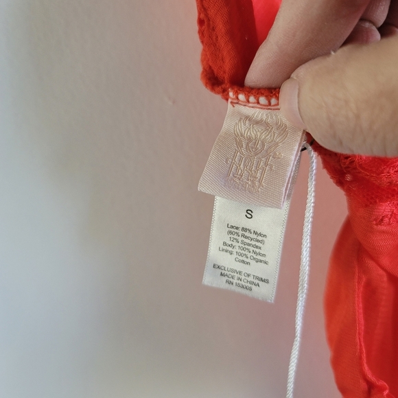 We Are HAH (Revolve), Cheap And Cheerful Bodysuit, Blood Orange Red, Size Small - Picture 14 of 14